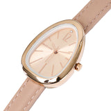 Felis Rose Gold Leather Analog Watches (Nude)