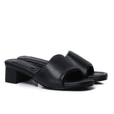 Sofia Comfy Slip On Heels (Black)