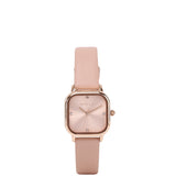 Adelie Rose Gold Leather Analog Watches (Nude)