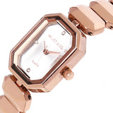 Maya Stainless Steel Bracelet Watch (Rose Gold)