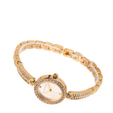 Yuna Rhinestone Analog Watch (Gold)