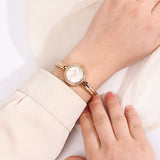 Yuna Rhinestone Analog Watch (Gold)