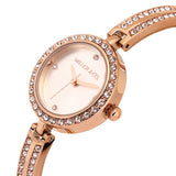 Yuna Rhinestone Analog Watch (Rose Gold)