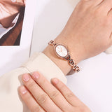 Ruby Classic Bracelet Analog  Watch (Rose Gold)