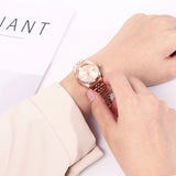 Darcy Metal Strap Analog Watch (Rose Gold)