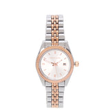 Darcy Metal Strap Analog Watch (Silver/Rose Gold)