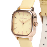 Ainsley Analog Watch (Light Yellow)