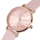 Claire Rose Gold Leather Analog Watch (Nude)