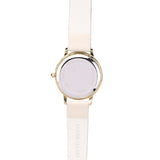 Shireen Gold Leather Watch with Bracelet Set  (White)