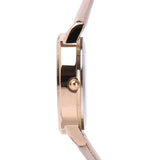 Shireen Rose Gold Leather Watch with Bracelet Set  (Pink)