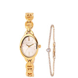 Rebecca Classic Bracelet Analog  Watch with Bracelet Set (Gold)