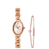 Rebecca Classic Bracelet Analog  Watch with Bracelet Set (Rose Gold)