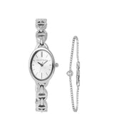 Rebecca Classic Bracelet Analog  Watch with Bracelet Set (Silver)