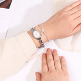 Rebecca Classic Bracelet Analog  Watch with Bracelet Set (Silver)