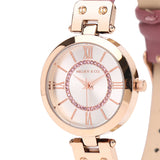 Sylvia Rose Gold Analog Watch with Bangle (Chestnut)