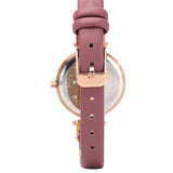 Sylvia Rose Gold Analog Watch with Bangle (Chestnut)