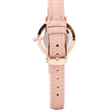 Susy Rose Gold Leather Watch with Bangle Set (Nude)