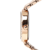 Ava Rose Gold Metal Watch with Bangle Set (Salmon)