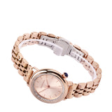 Ellysa Rose Gold Metal Watch Gift Set (Salmon)