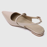 Aurelie Pointed Toe Flats & Ballerina (Nude)