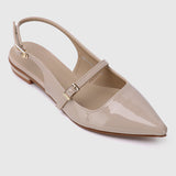 Aurelie Pointed Toe Flats & Ballerina (Nude)