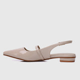 Aurelie Pointed Toe Flats & Ballerina (Nude)