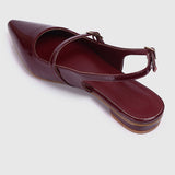 Aurelie Pointed Toe Flats & Ballerina (Maroon)