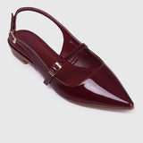 Aurelie Pointed Toe Flats & Ballerina (Maroon)