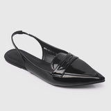 Gaia Slingback Flats & Ballerina (Black)