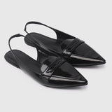 Gaia Slingback Flats & Ballerina (Black)