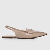 Gaia Slingback Flats & Ballerina (Blanched Almond)