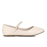 Aelia Rounded Toe Flats & Ballerina (Beige)