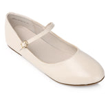 Aelia Rounded Toe Flats & Ballerina (Beige)