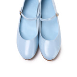 Aelia Rounded Toe Flats & Ballerina (Light Blue)