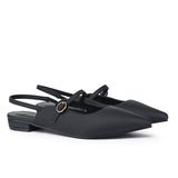 Eurig Pointed Toe Flats & Ballerina (Black)