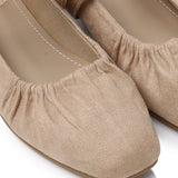 Iris Mary Jane Ballerina & Flats (Beige)