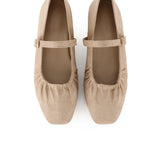 Iris Mary Jane Ballerina & Flats (Beige)