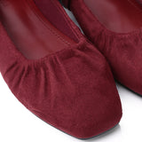 Iris Mary Jane Ballerina & Flats (Maroon)