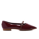 Aileen Patent Flats & Ballerina (Maroon)