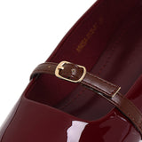 Aileen Patent Flats & Ballerina (Maroon)