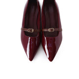 Aileen Patent Flats & Ballerina (Maroon)