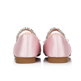 Celeste Crystal-Strap Ballerina & Flats (Pink)