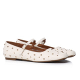 Lyla Ballerina & Flats With Stub (White)