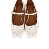 Lyla Ballerina & Flats With Stub (White)