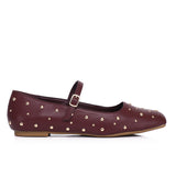 Lyla Ballerina & Flats With Stub (Maroon)