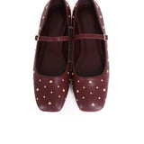 Lyla Ballerina & Flats With Stub (Maroon)