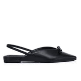 Aubrey Ballerina & Flats With Bow (Black)