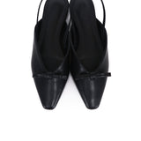 Aubrey Ballerina & Flats With Bow (Black)