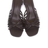 Nazra Knotted Strappy Heels (Espresso)