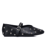 Raelynn Studded Ballerina & Flats (Black)